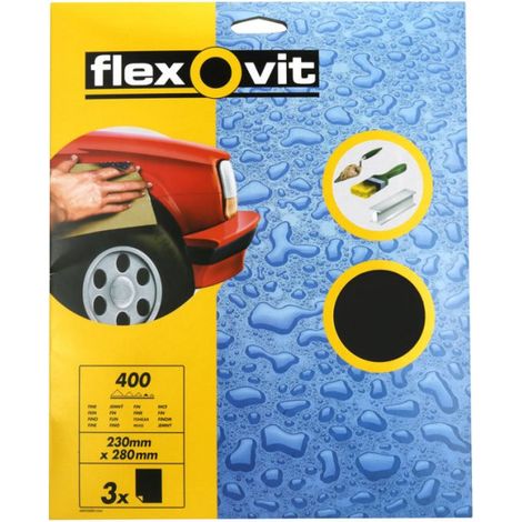 Waterproof Sanding Sheets 230 x 280mm Fine 400G (3) FLV26303 (1/5)