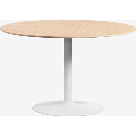 Mesa de comedor redonda en MDF y hierro Yvetta SKLUM Ø120 cm