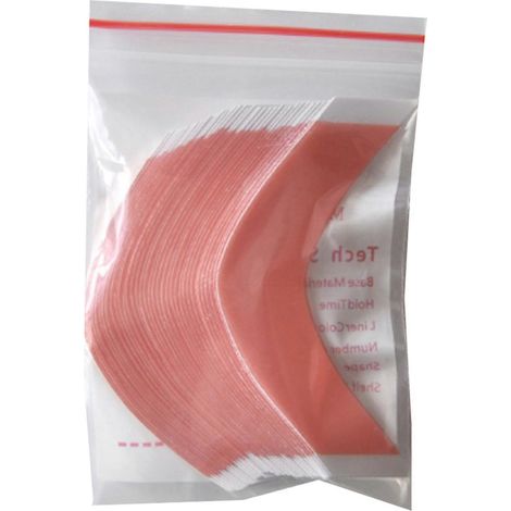 36 bandes adhésives double face Duo-Tac imperméables à forte tenue pour toupets et perruques à dentelle, forme CC (1/5)