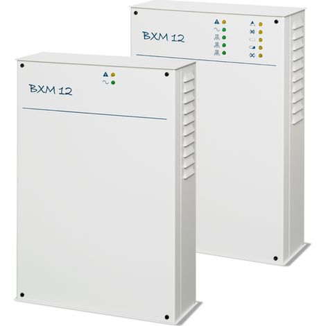 Staz. di alimentazione 5A controllata a microprocessore in contenitore metallico per centrali serie KYO320 e ABSOLUTA
