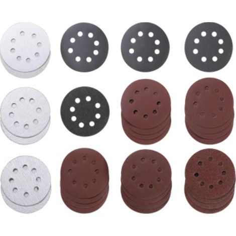 Discos de lijar kwb delta 115 mm 30 unidades velcro (1/3)