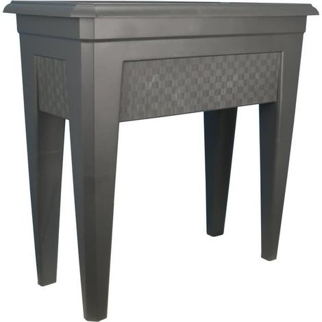 Vaso de flores IZIGARDEN - 60 cm - Gris