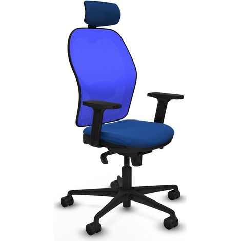 Piqueras y Crespo Jorquera chaise bureau bleu ergonomique (1/3)
