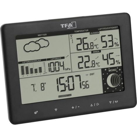 Station météo sans fil ELEMENTS TFA NOIR