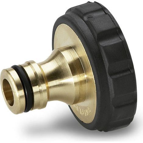 Raccord pour circuit d'arrosage – Diamètre 1/2" – Laiton noir – Compatible avec tuyaux Karcher (1/5)