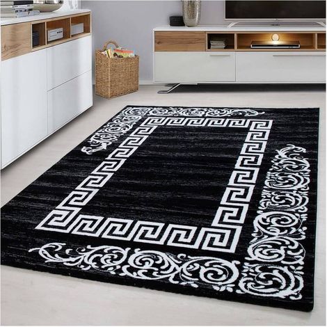 Tapis baroque pour salon en polypropylène Aftas Noir 80x150 (1/5)