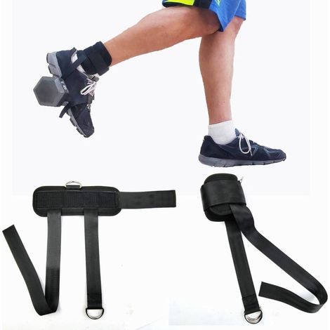 Ankle Strap - Adjustable Dumbbell Ankle Weight Strap - For Leg Extensions Hamstring Curls Donkey Kicks - 2 Pcs (1/5)