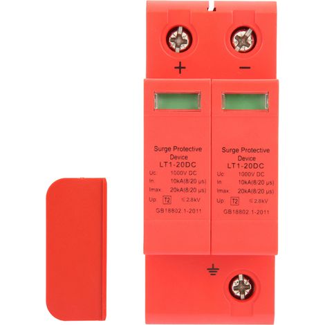 Dispositif de protection contre les surtensions domestiques DC1000V 2P 10KA20KA (1/5)