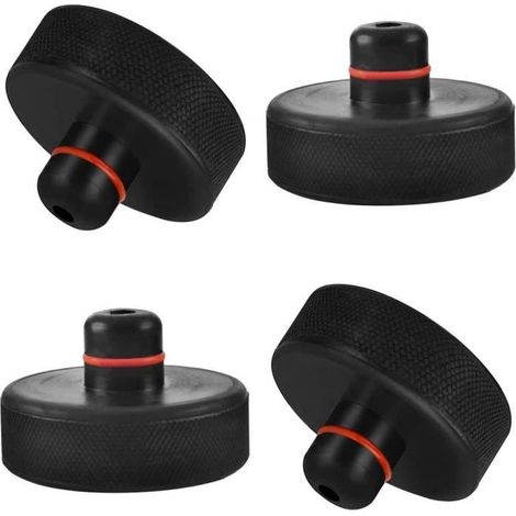 Cric De Levage - 4 Pièces Jack Pad Bloc Caoutchou Compatible With Tesla Model 3 Tampon Hydraulique Crics Protège (1/4)