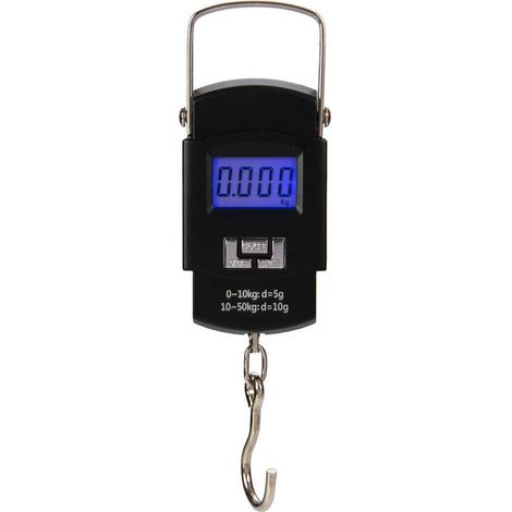 50-kg-Gepäckwaage, tragbare digitale Angelwaage, Gepäckwaage zum Angeln, Kofferwiegen, Reisen, Heimgebrauch (1/5)