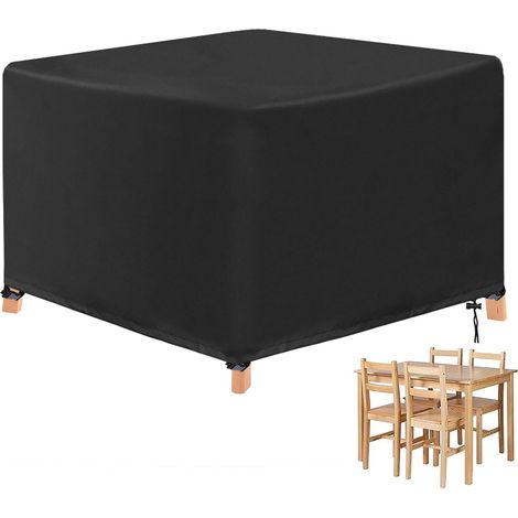Housse Table Jardin Ronde – Imperméable Anti-UV, Ø123x123x74cm (1/5)