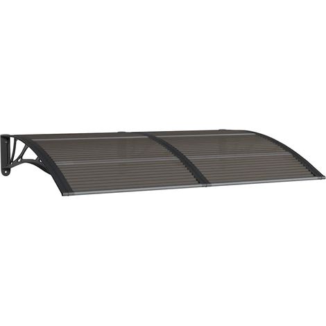 vidaXL Door Canopy Black 150x100 cm Polycarbonate
