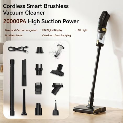 Aspirateur portatif puissant, souffleur et aspirateur combinés, adaptés à une utilisation en voiture et à la maison.