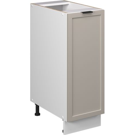Apothekerschrank Fame-Line, GrauBeige, 30 cm ohne Arbeitsplatte, Vicco