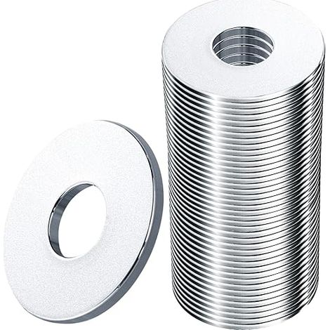 Metal Washers Stainless Steel Washer M8 x 24 mm Flat Washer Stainless Steel for Sealing Screws and Nuts (1/5)
