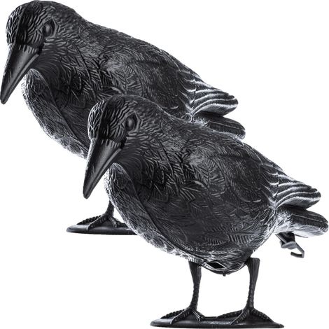 Repelente de aves, material plástico, 25 cm de alto, ahuyenta palomas y estorninos, apto para uso en exteriores, no tóxico y resistente a la intemperie. (1/5)