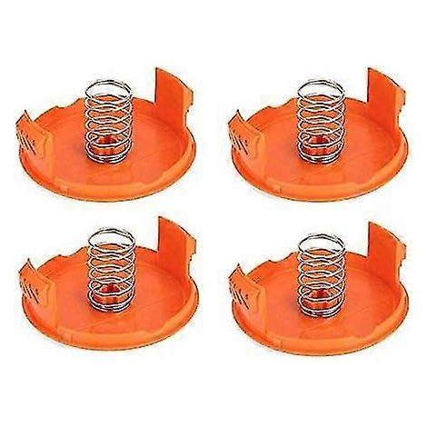 (4 couvercles de bobine + 4 ressorts) Couvercles de bobine de rechange compatibles avec Black & Decker GH900, LST220, GH600, NST2018 et CST2000 (1/5)
