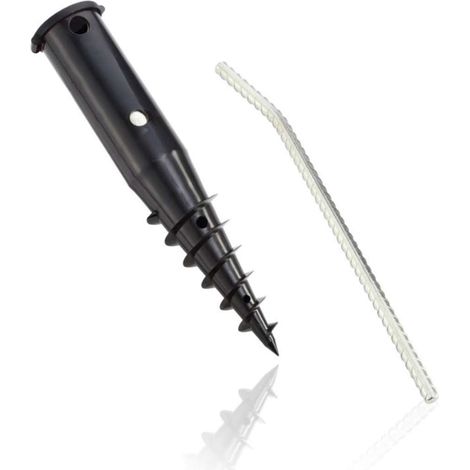 Leifheit - Soporte enroscable para tendederos de jardín 85606 (1/3)