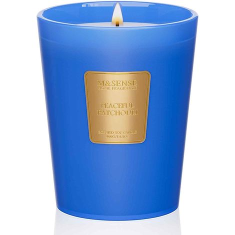 Duftkerze Sojawachs Glas Patchouli 400g 400g Friedlicher Patchouli (1/5)