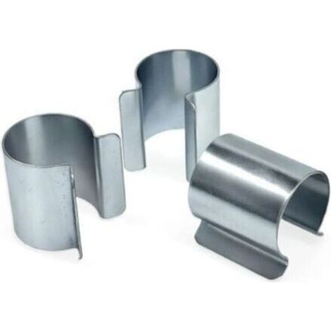 Lot de 25 Clips Serre Tunnel Bache Dia 25mm Dia32 mm Metal Clips de Fixation Bache Serre Attache Serre Clips en Acier Galvanise (dia 25mm) (1/3)