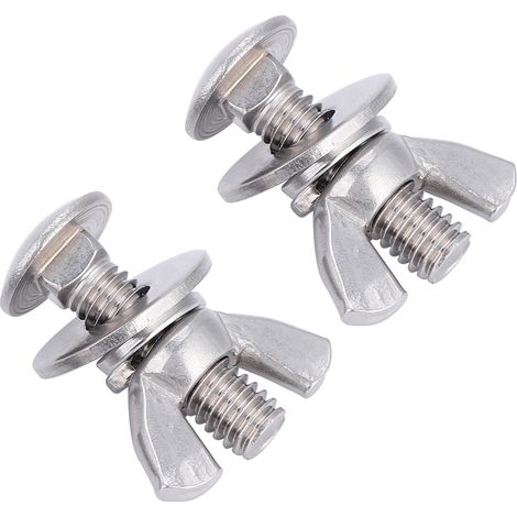 2 Pièces Boulons Papillon Acier Inoxydable 316 pour Plongée et Équipement Nautique (1/5)