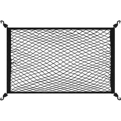 Filet de chargement pour camionnette à installation rapide avec sangles réglables et crochet. Filet de rangement multifonctionnel pour une installation facile. (1/5)