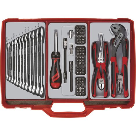 Coffre à outils complet 90pcs Teng Tools TC305 (1/2)
