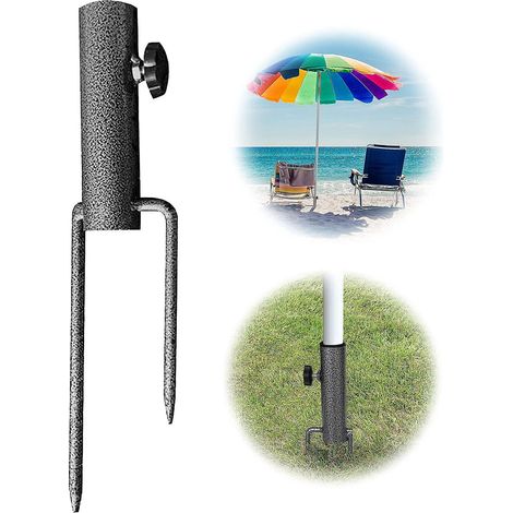Bodenanker für Sonnenschirme, Hering für Strandsonnenschirme, Sandanker für Sonnenschirme, Eisenpfahl, Sonnenschirmständer, Sonnenschirmzubehör