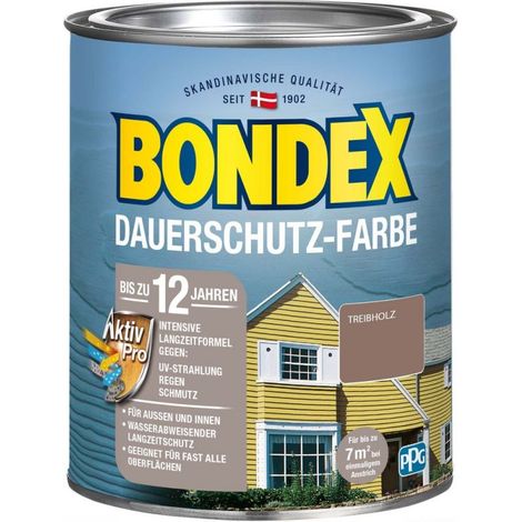 Bondex Dauerschutzfarbe 0,75 L treibholz Holzschutzlasur (1/3)