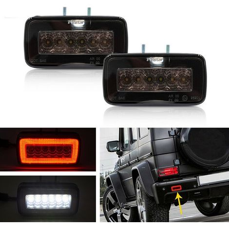 Feux antibrouillard arrière + feux de recul LED pour Class G W463 - Version Fumée - Droit + Gauche (1/5)