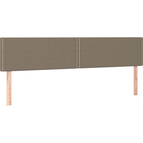 Maison Exclusive - Cabeceros tela gris taupe 180x5x78/88 cm (1/5)