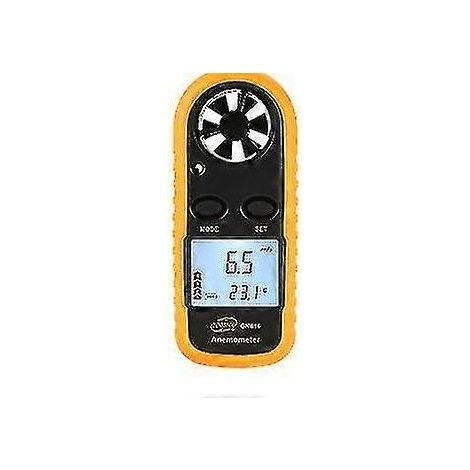 Anémomètre numérique GM816, portable, compatible avec la mesure de la vitesse du vent pour les systèmes de climatisation extérieurs, avec rétroéclairage (1/5)