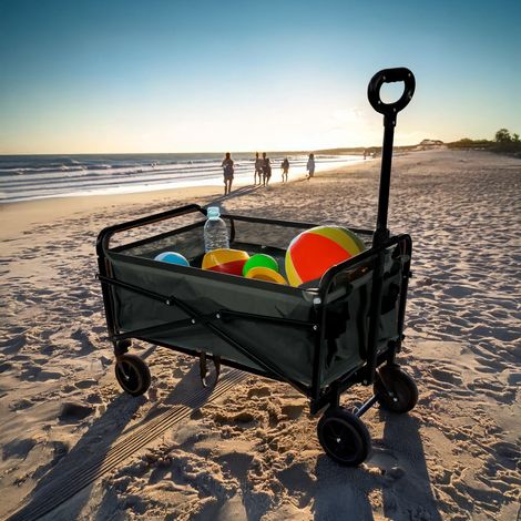 Chariot Pliable - Je Cherche Une Idee - Noir - 72 X 46 X 92 Cm