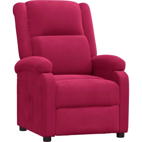 Maison Exclusive - Relaxsessel Weinrot Samt (1/5)