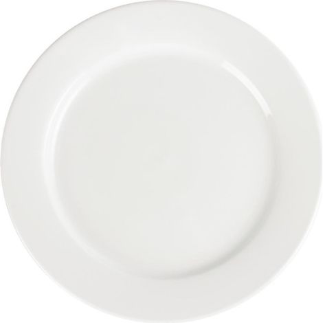 Assiettes à Bord Large Blanches 280(Ø)mm - Lot de 6 - Olympia
