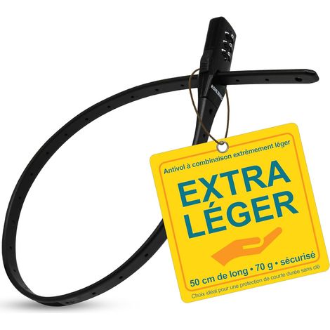 antivol à combinaison ultra léger [sûr, 70g, 50cm] - pour velo (1/5)