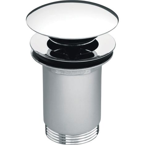Válvula de drenaje Rotondo SIN rebosadero, clic-clac, 5/4", cromada (1/2)