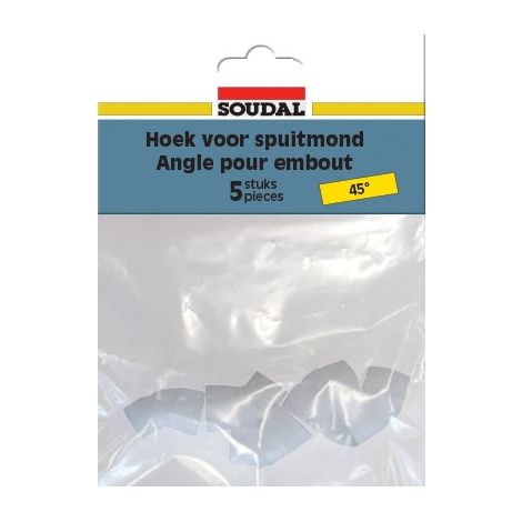 Canule coudée 45° pour cartouche de mastic - SOUDAL (1/3)