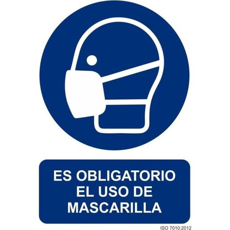normaluz señal 29,5x20 obligatorio uso mascarilla rd20626