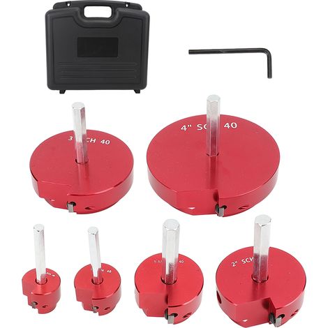 Entgrater für PVC-Rohre PPRK6, 6-teiliges Set für Kunststoffrohrverschraubungen, kompatibel mit Standard-1/2-Zoll-Bohrern. (1/5)
