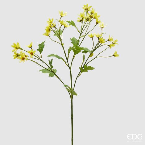EDG Enzo De Gasperi Margherita Ramo H 70 Cm Pianta Artificiale Giallo
