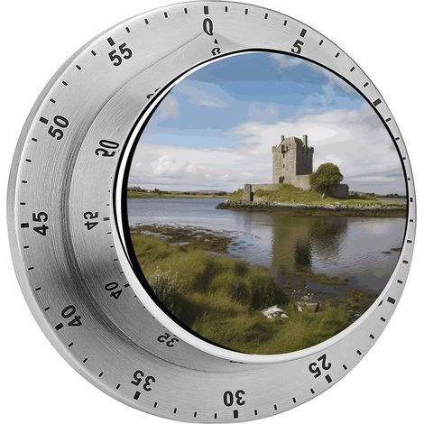 Vue du château de Dunguaire - Minuteur magnétique en acier (1/5)