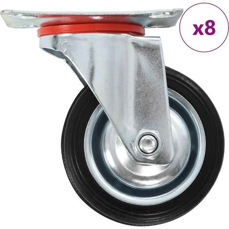 vidaXL 8 pcs Swivel Casters 75 mm (1/5)