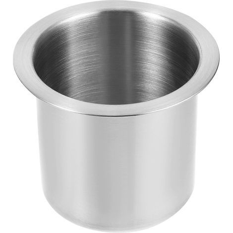 Porte-gobelet de rechange simple en acier inoxydable pour canapé, bateau ou canapé.-10.50X10.50X8.50CM-Silver (1/4)
