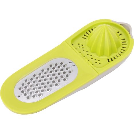 Hachoir à Légumes Vert Olive avec Râpe et Presse-Agrumes Intégrés - Accessoire de Cuisine 3 en 1 (1/5)