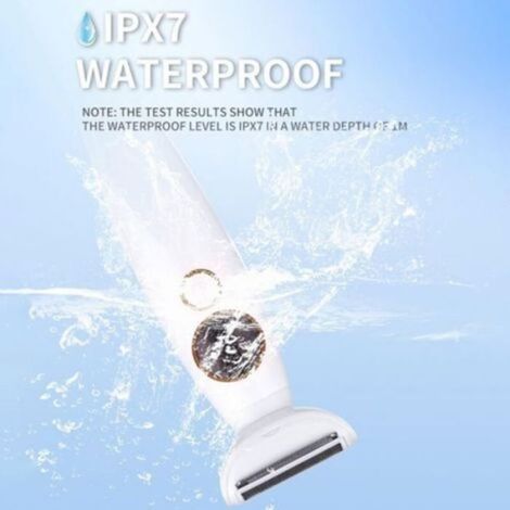 Rasoir Femme - 5 Têtes Interchangeables - Étanchéité IPX7 - Affichage LED - Recharge USB-C - 1 Pièce (1/5)