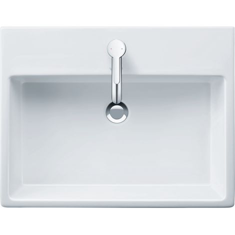 Lavabo Duravit Vero Air Wash 60x47cm, con rebosadero, con banco (1/5)