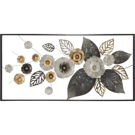 Décoration Murale Encadrée en Métal "Frame" 120cm Multicolore