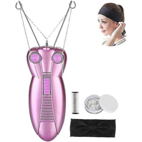 Épilateur facial électrique pour femmes. épilateur de beauté pour femmes. rasoir d'épilation au fil. masseur de visage. appareil délicat pour l'épilation du visage ( (1/5)