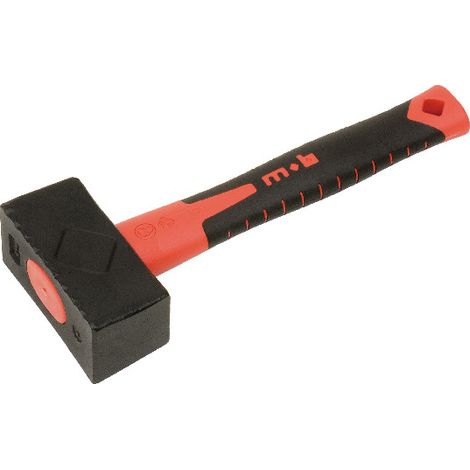 Massette 4U - Manche Nertech - 4 usages : Frapper, Râcler, Pointer, Trancher - Tête acier C45E haute résistance – Outil maçonnerie et chantier professionnel (1/4)